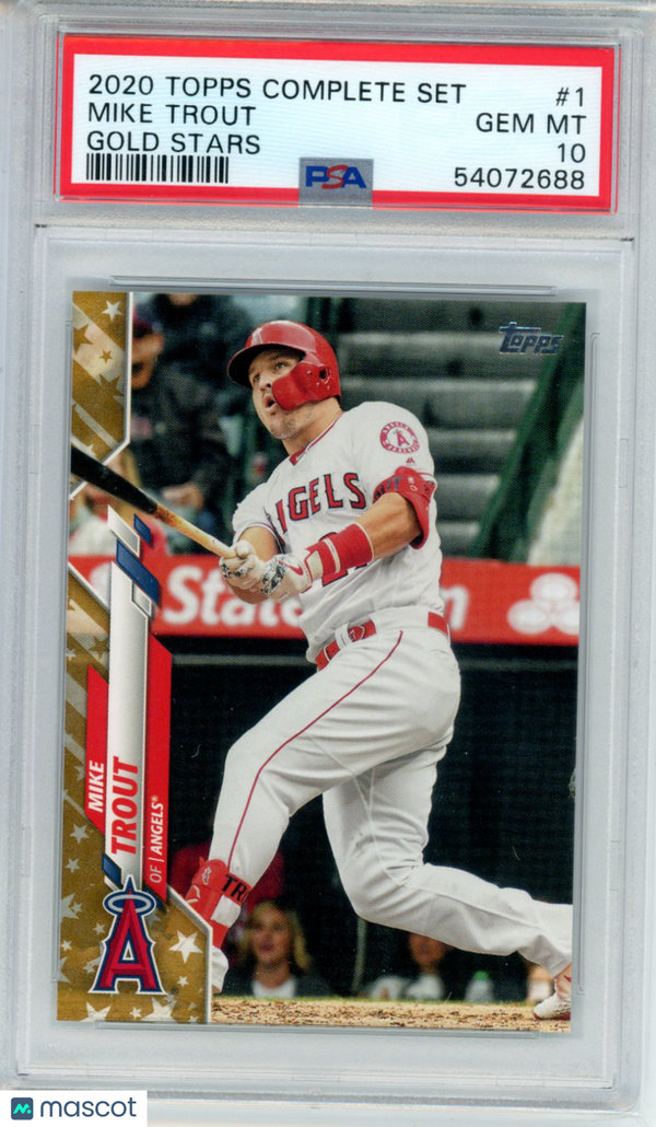 2020 Topps Complete Set Mike Trout #1 PSA 10 Baseball