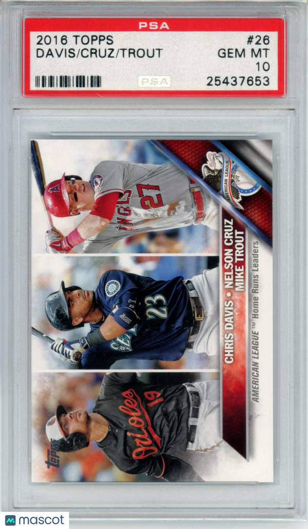 2016 Topps Cruz #26 PSA 10 Baseball