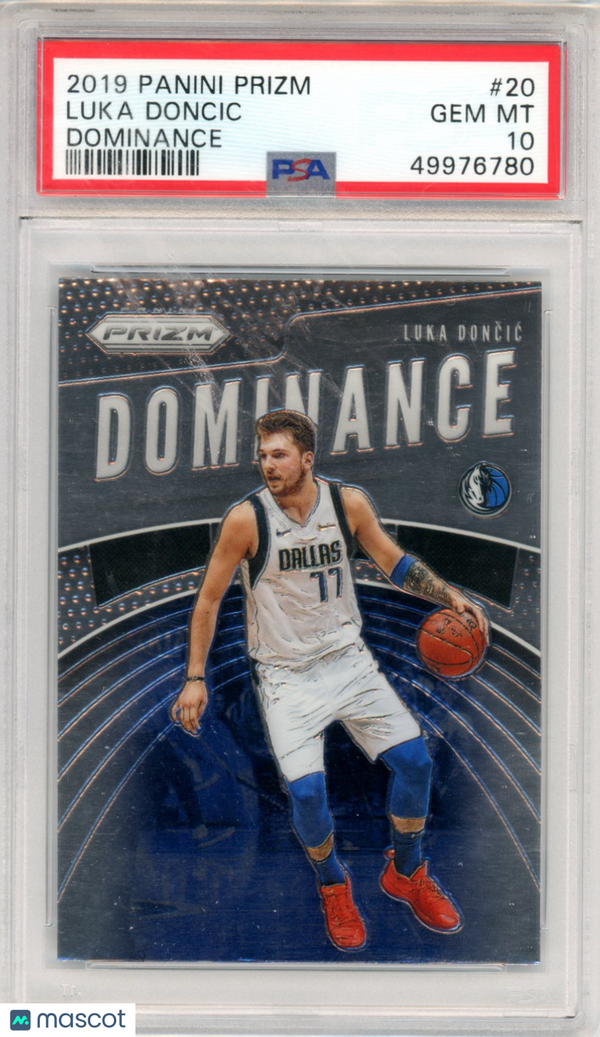 2019 Panini Prizm Dominance Luka Doncic #20 PSA 10 Basketball