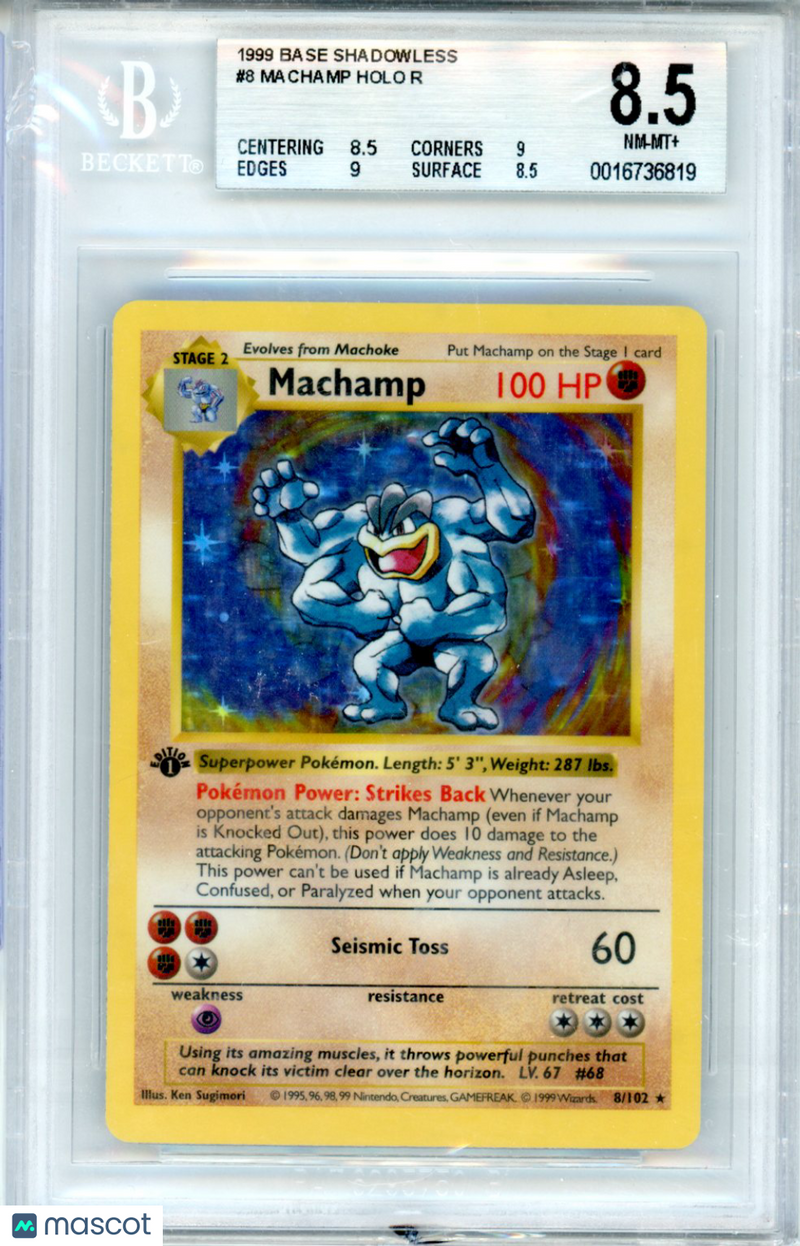 1999 Pokemon Machamp HOLO R