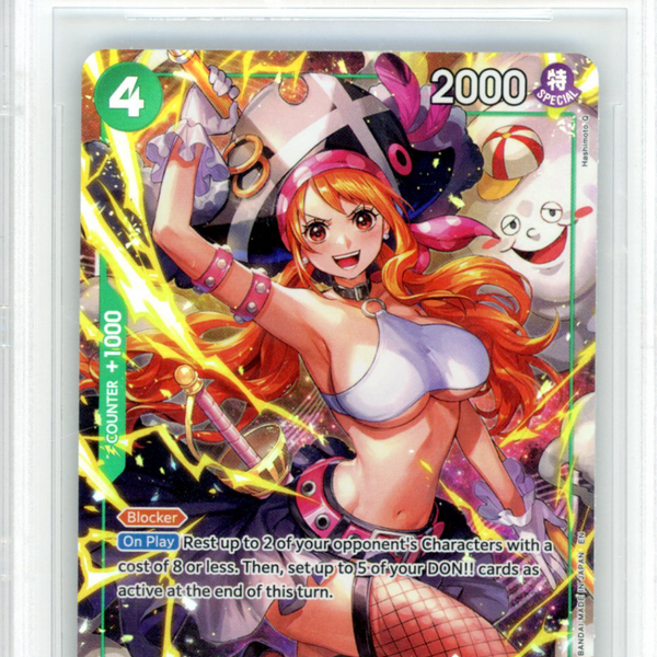 2026 One Piece Card Game The Azure Sea's Seven Nami ALT ART SR BGS 9.5