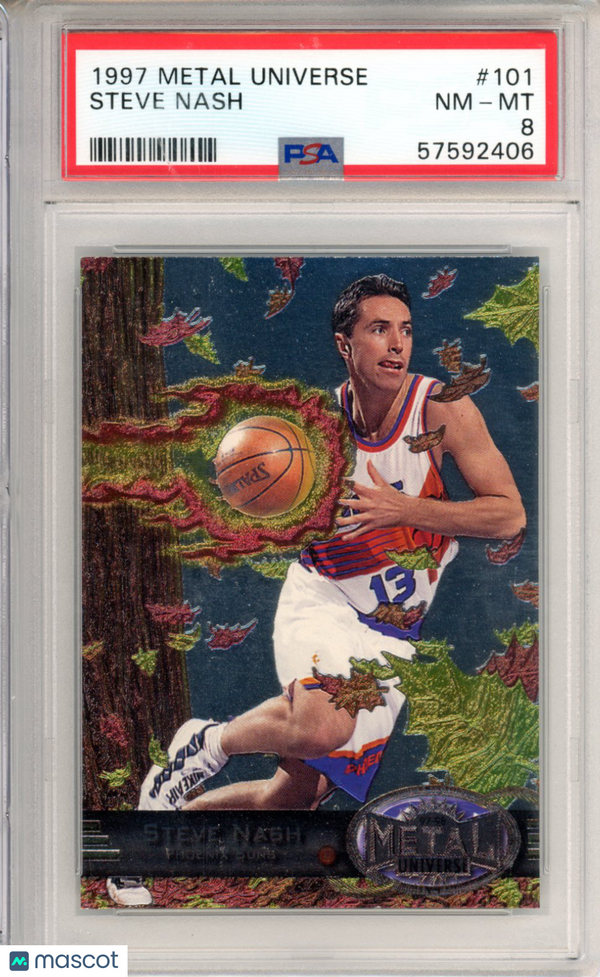 1997 Metal Universe Steve Nash #101 PSA 8 Basketball