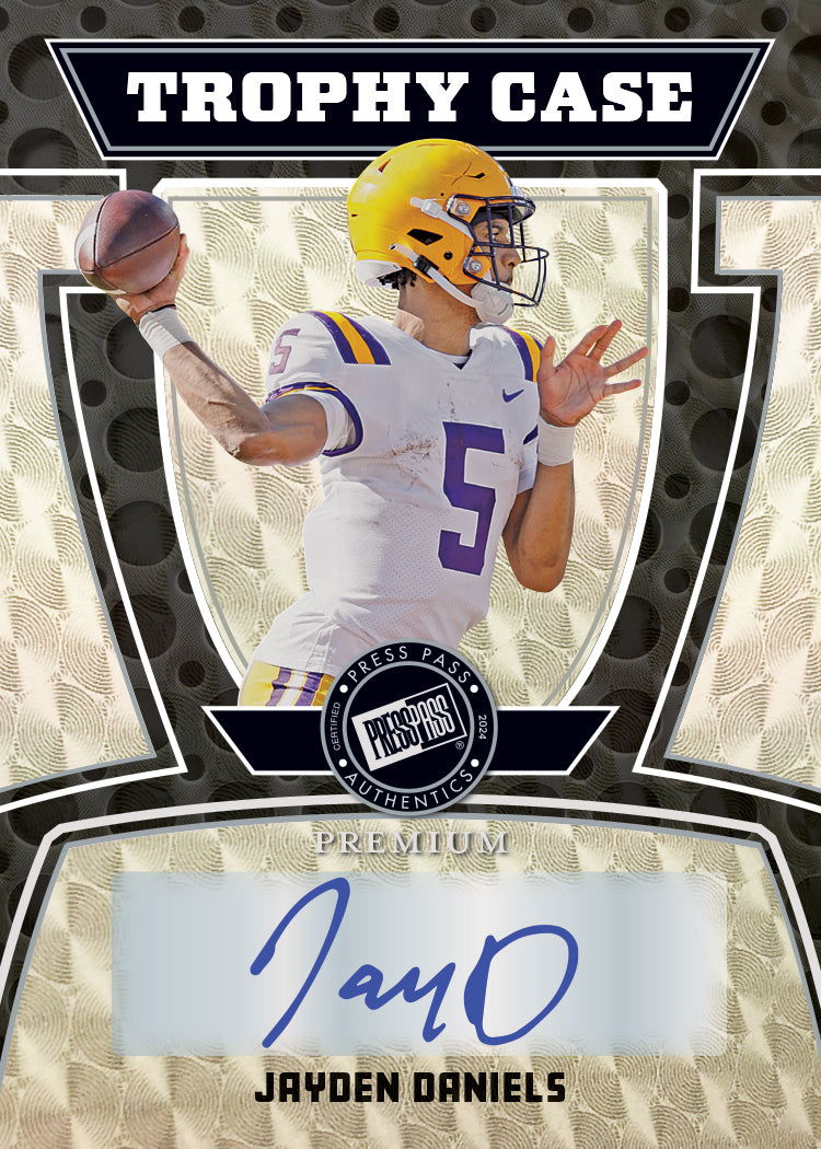 2024 Leaf Press Pass Premium Football Hobby Box (5 Autographs)