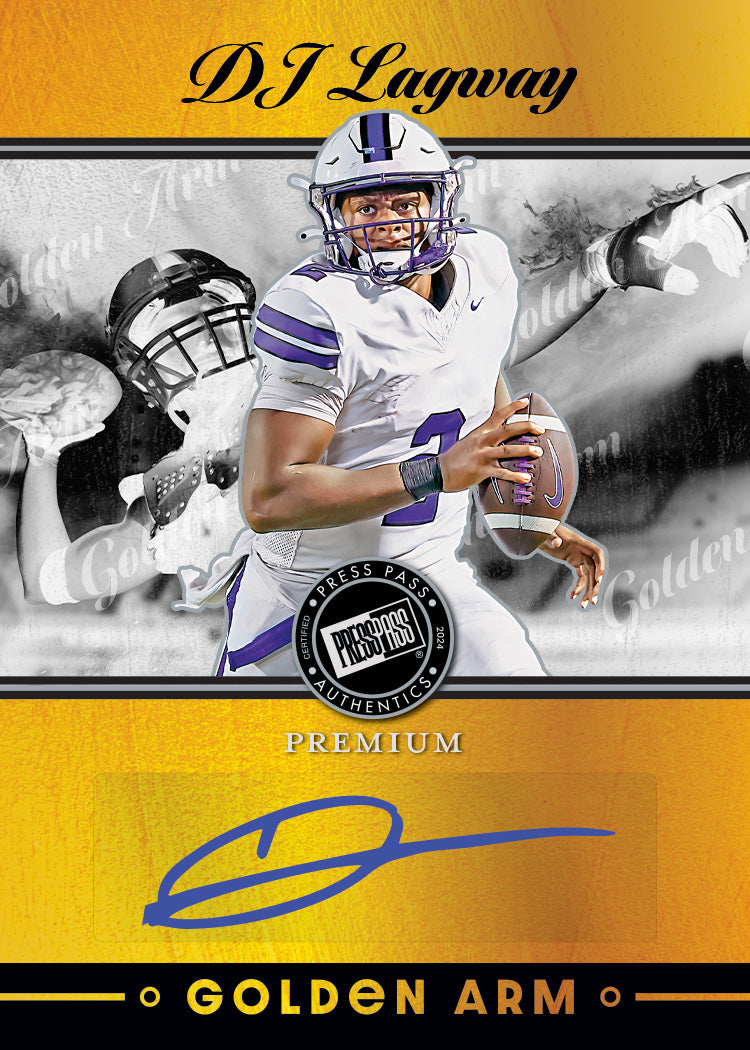 2024 Leaf Press Pass Premium Football Hobby Box (5 Autographs)