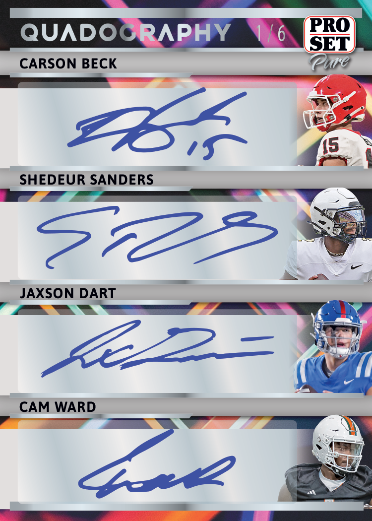 2024 Leaf Pro Set Pure Football Hobby Box (3 Autographs) LOADED!