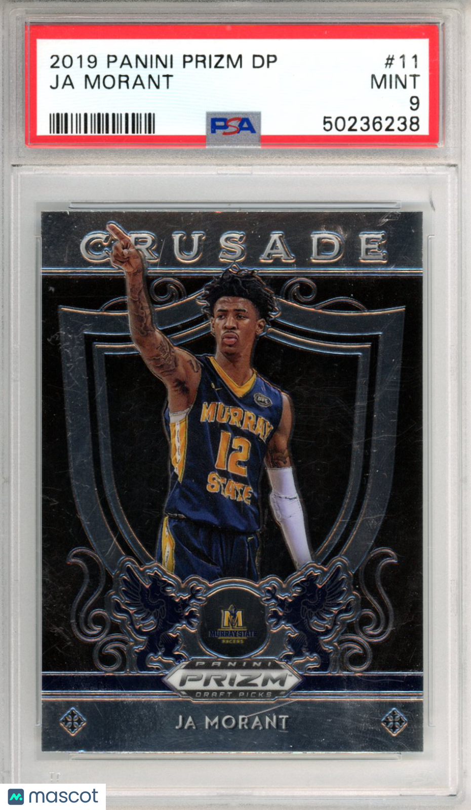 2019 Panini Prizm Draft Picks Ja Morant Rookie #11 PSA 9 Memphis Grizzlies