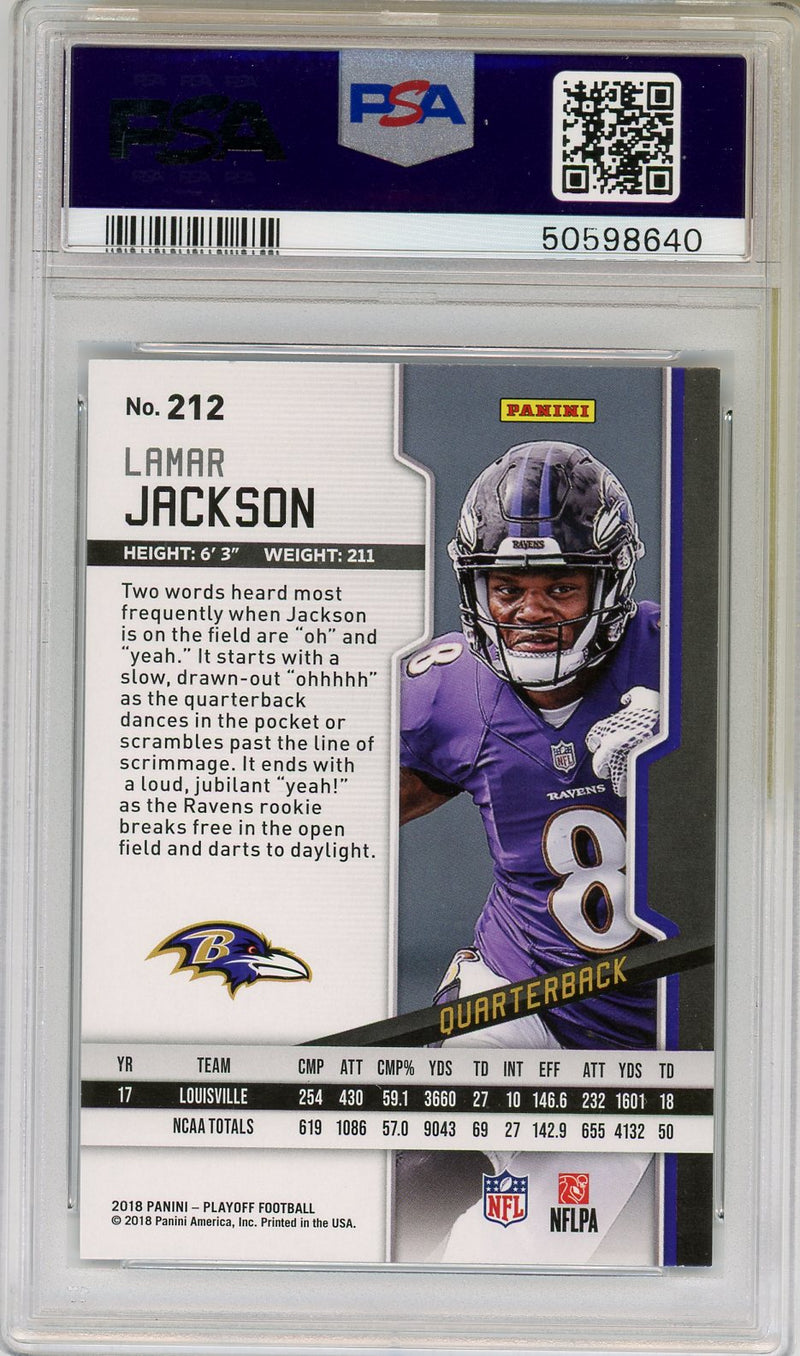 2018 Panini Playoff Lamar Jackson