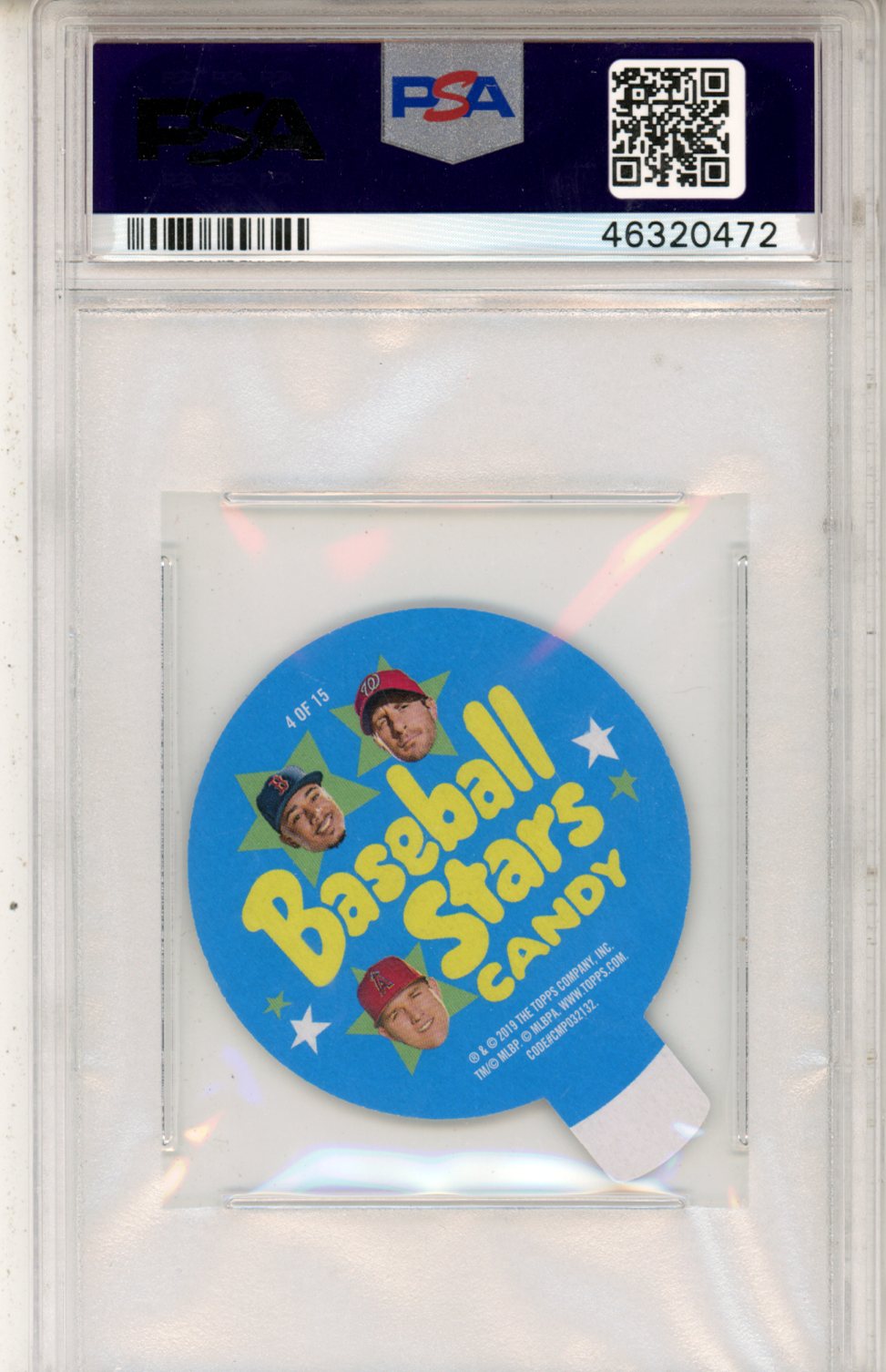 2019 Topps Heritage 1970 Stars Candy Lids Giancarlo Stanton #4 PSA 10