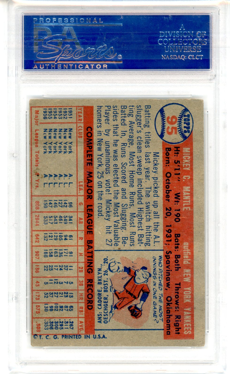1957 Topps Mickey Mantle