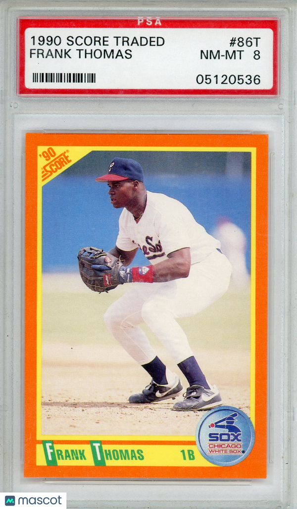 1990 Score Traded Frank Thomas #86T PSA 8