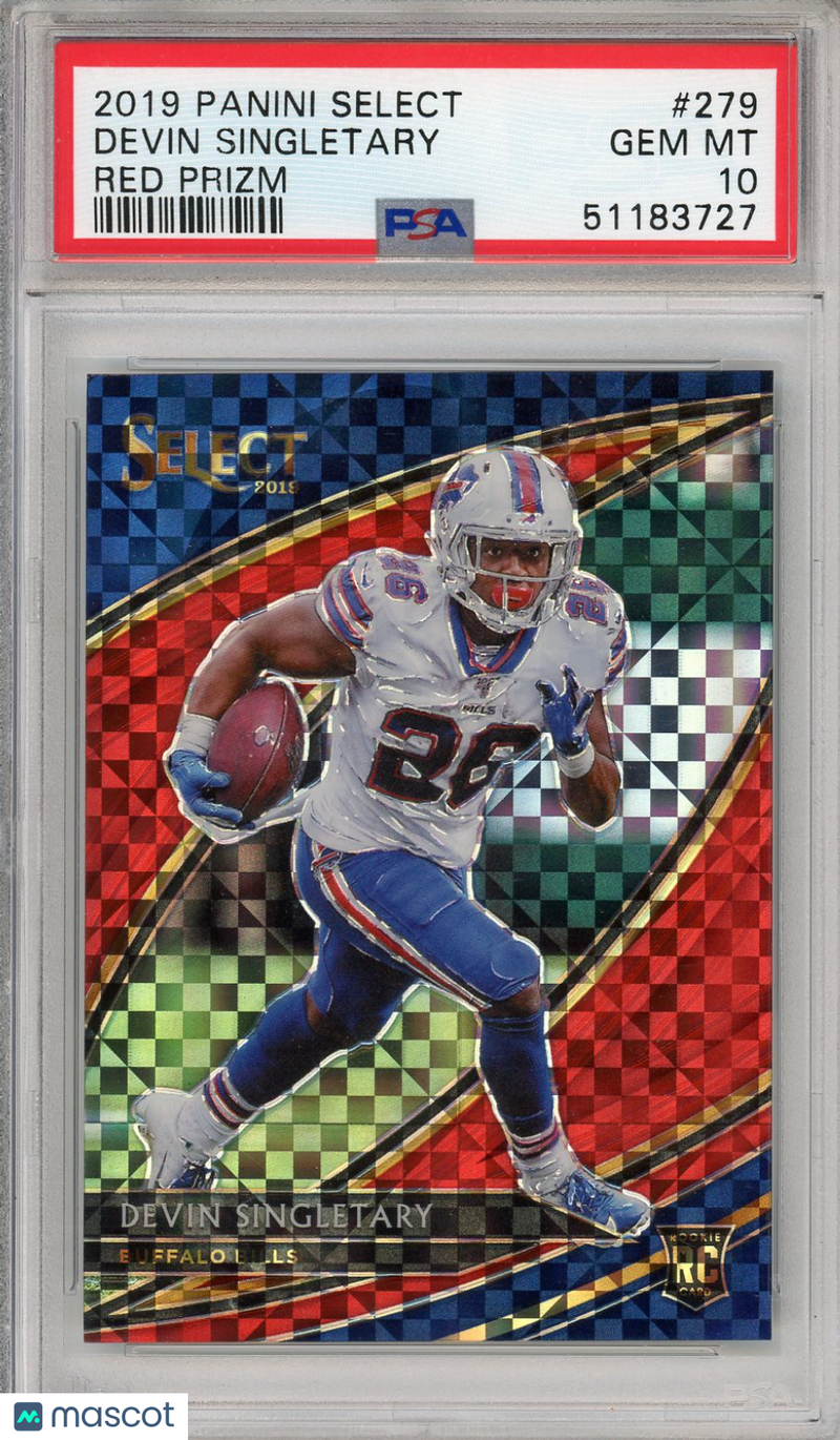 2019 Panini Select Devin Singletary Red Prizm