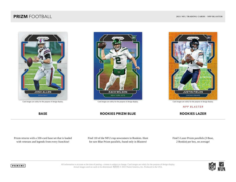 2021 Panini Prizm Football 6-Pack Blaster Box (Orange Ice Prizms!) (Fanatics)