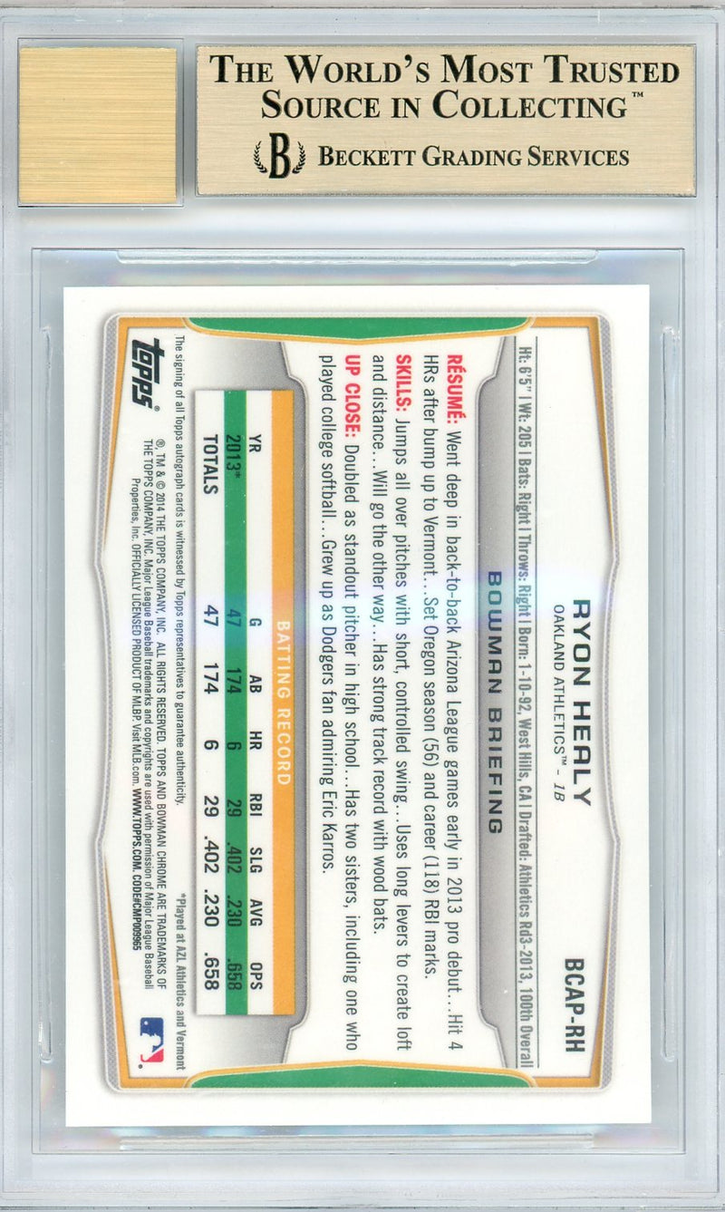 2014 Bowman Chrome Prospect Autographs Ryon Healy