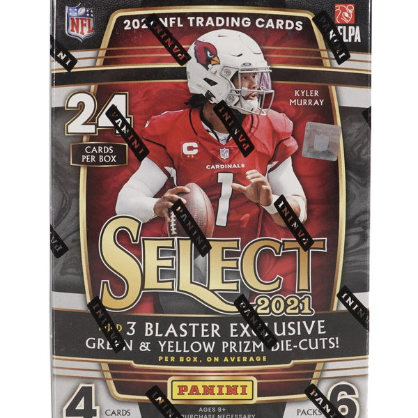 2021 Panini Select Football NFL Blaster Box - 24 Trading Cards - Exclusive  Red & Blue Prizm Die-Cuts