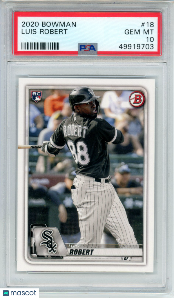 2020 Bowman Luis Robert #18 PSA 10 Baseball