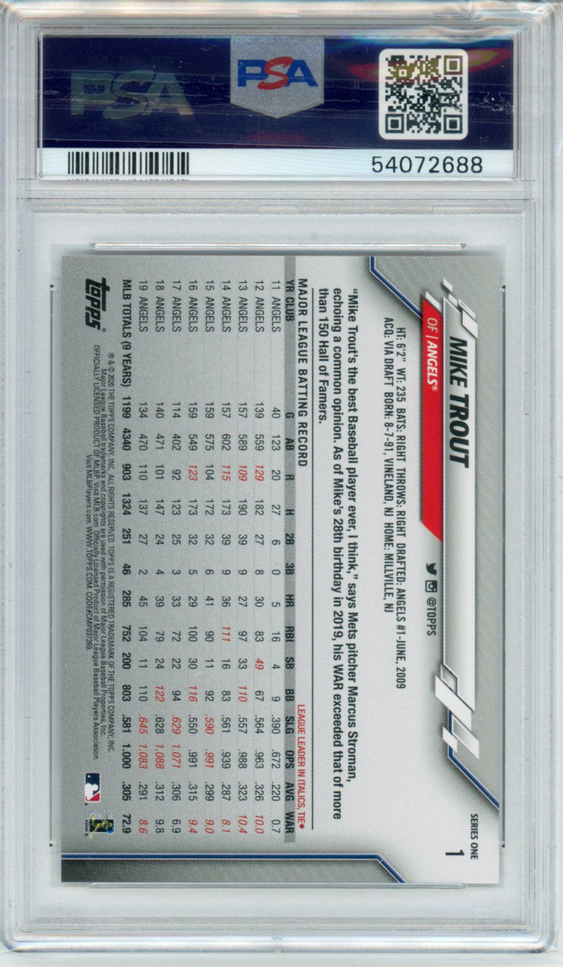 2020 Topps Complete Set Mike Trout