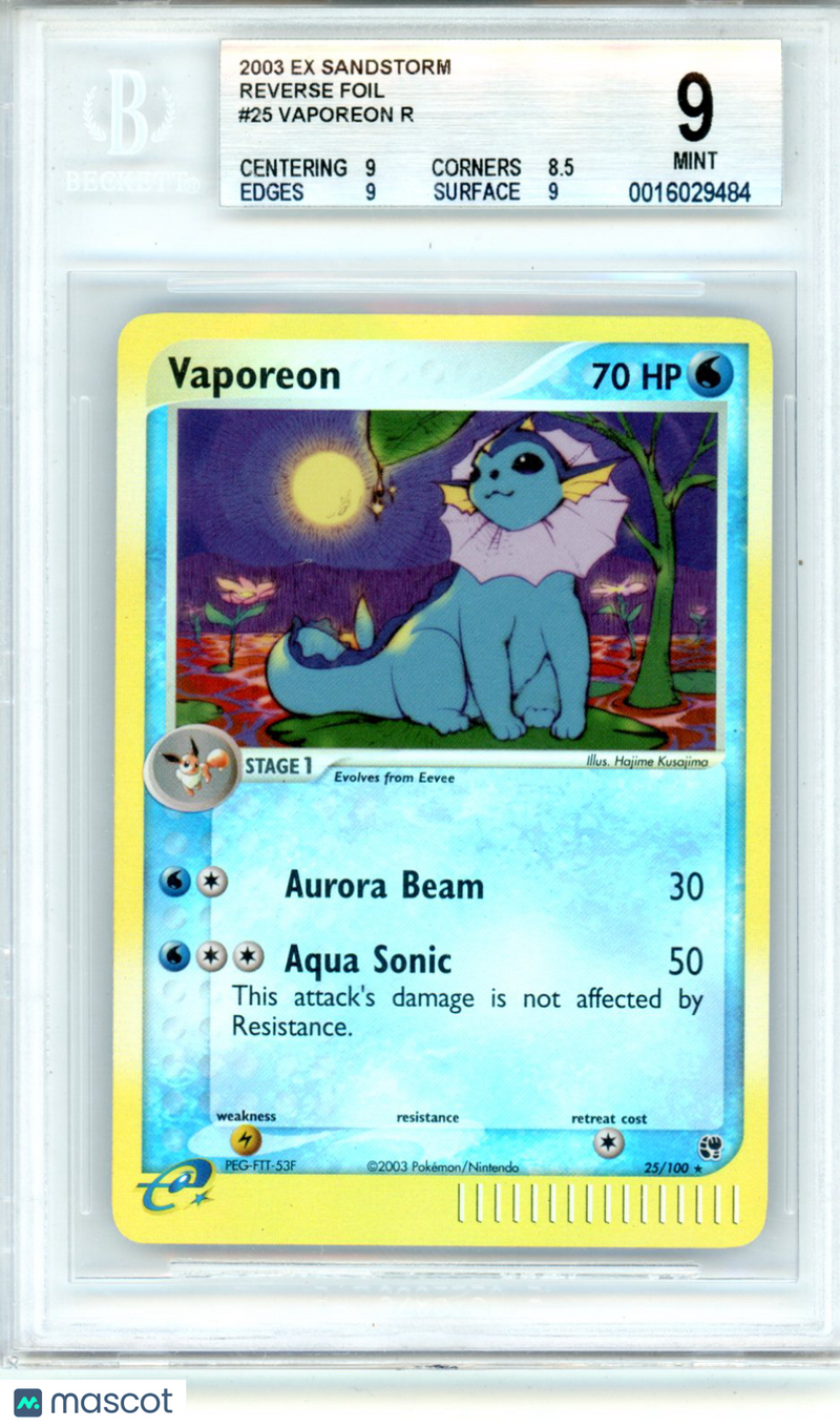 2003 Pokemon Vaporeon R