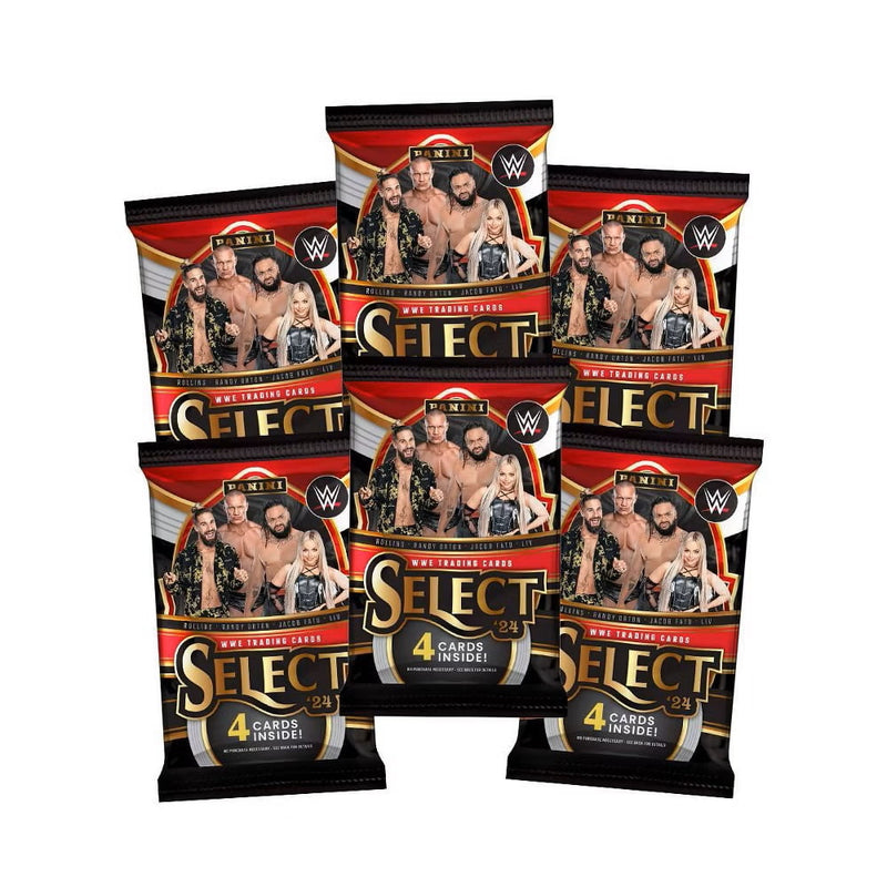 Retail 2024 Panini Select WWE Wrestling Hobby Blaster Box (6 Inserts/Prizms) Look for Tiger Prizms