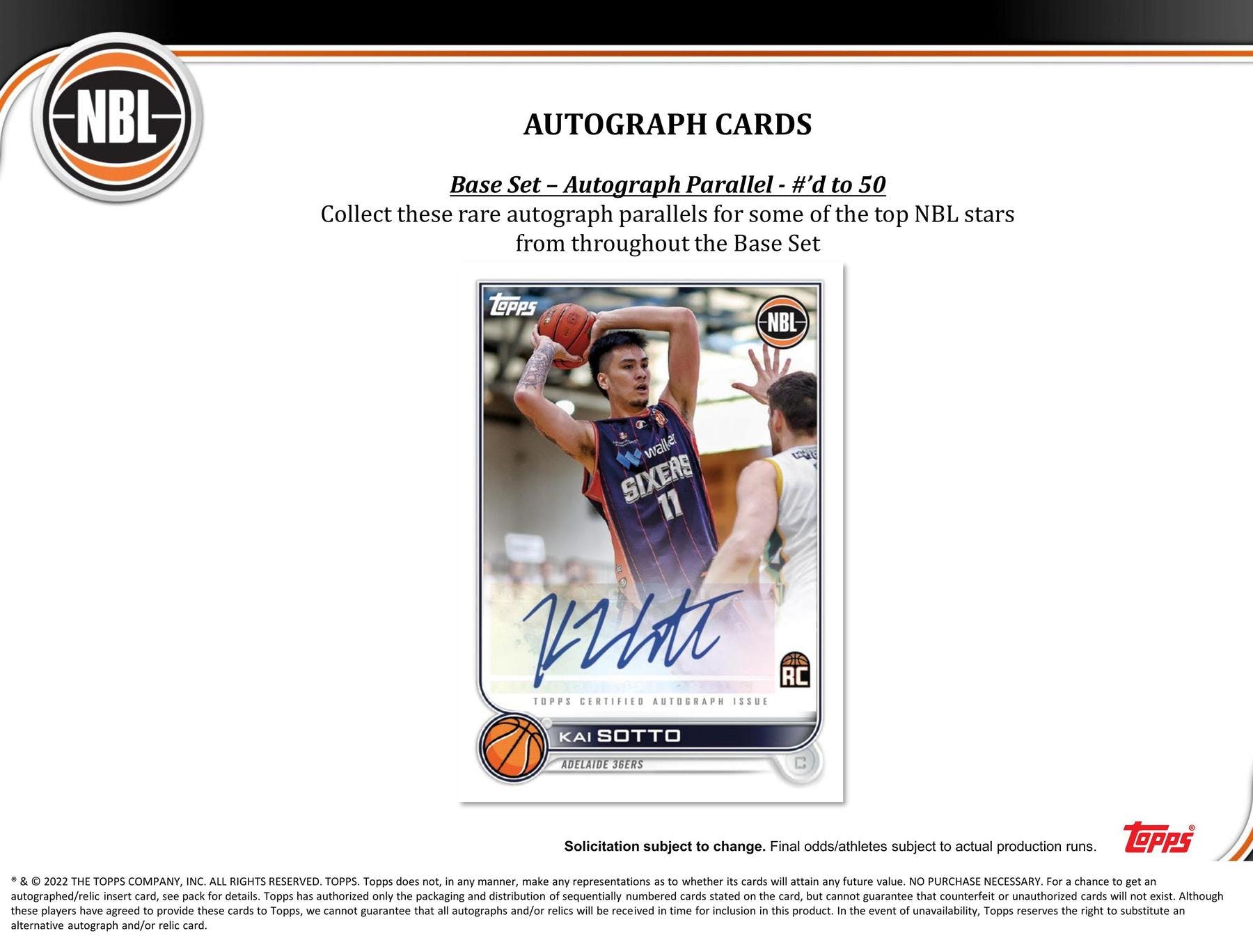2022/23 Topps  National Basketball League NBL Basketball Hobby Box