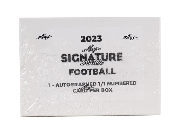 2023 Leaf Signature Series Football Hobby Box (One 1-of-1 Autographed Card per Box!)
