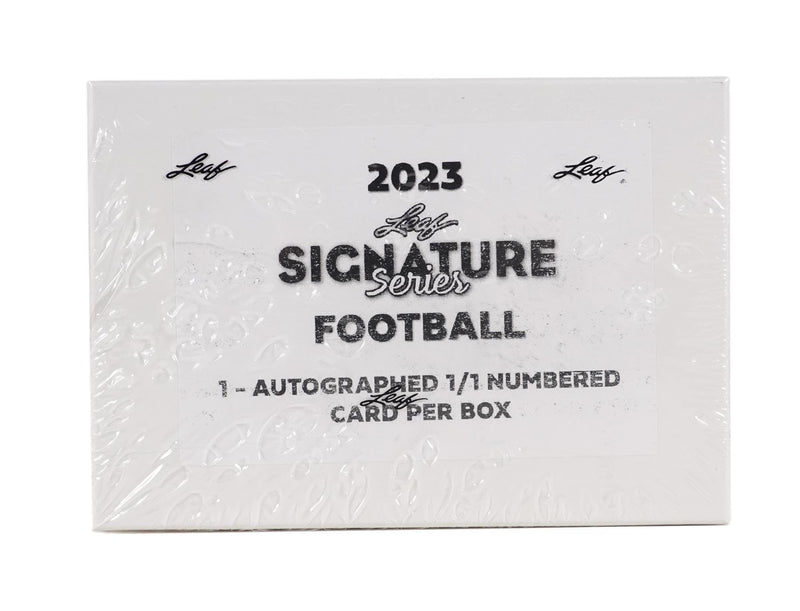 2023 Leaf Signature Series Football Hobby Box (One 1-of-1 Autographed Card per Box!)