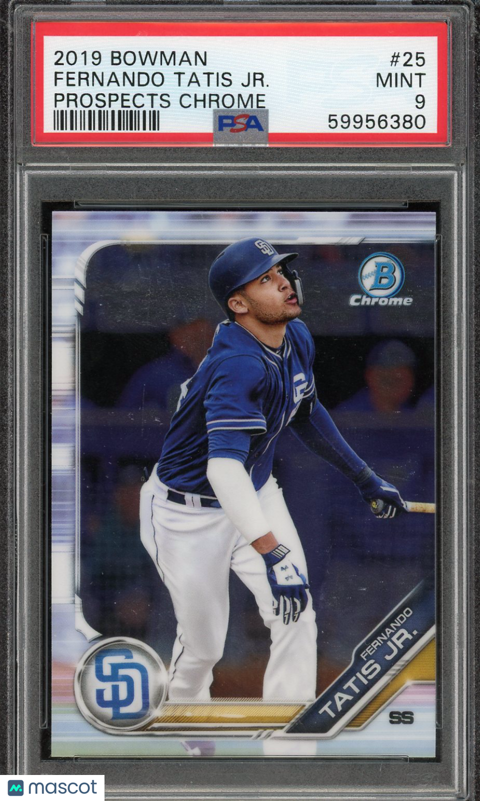 2019 Bowman Prospects Chrome Fernando Tatis JR. #25 PSA 9 San Diego Padres