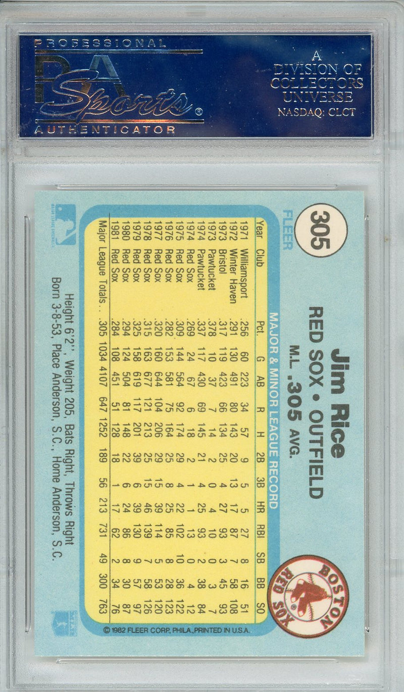 1982 Fleer Jim Rice