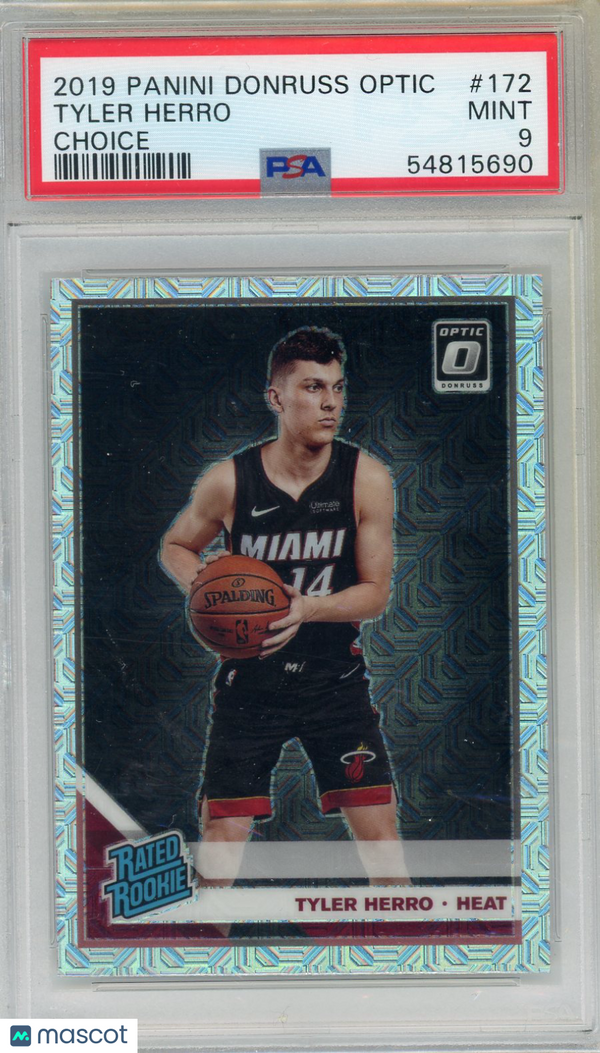 2019 Panini Donruss Optic Tyler Herro Choice #172 PSA 9 MINT