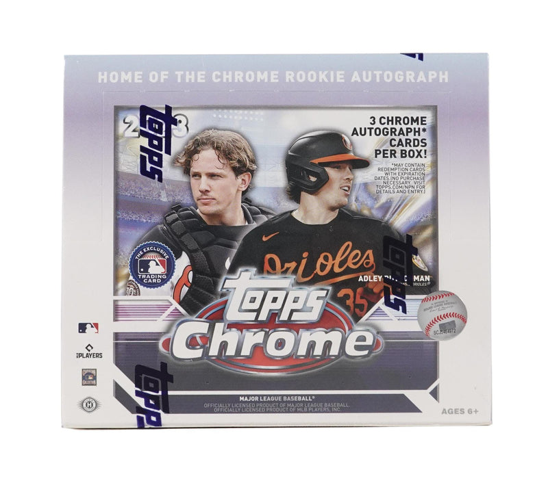 2023 Topps Chrome Baseball Hobby HTA Jumbo Box