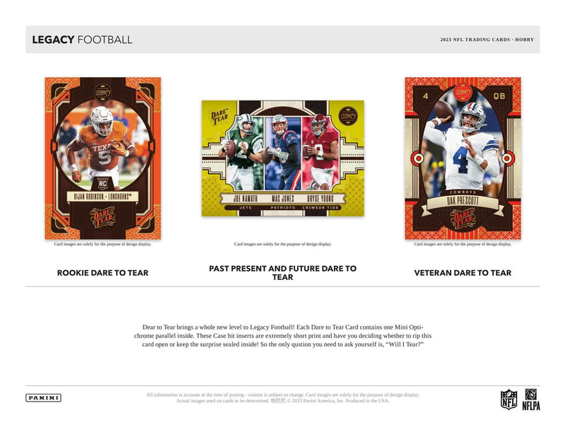 2023 Panini Legacy NFL Trading Card Box (Hobby)