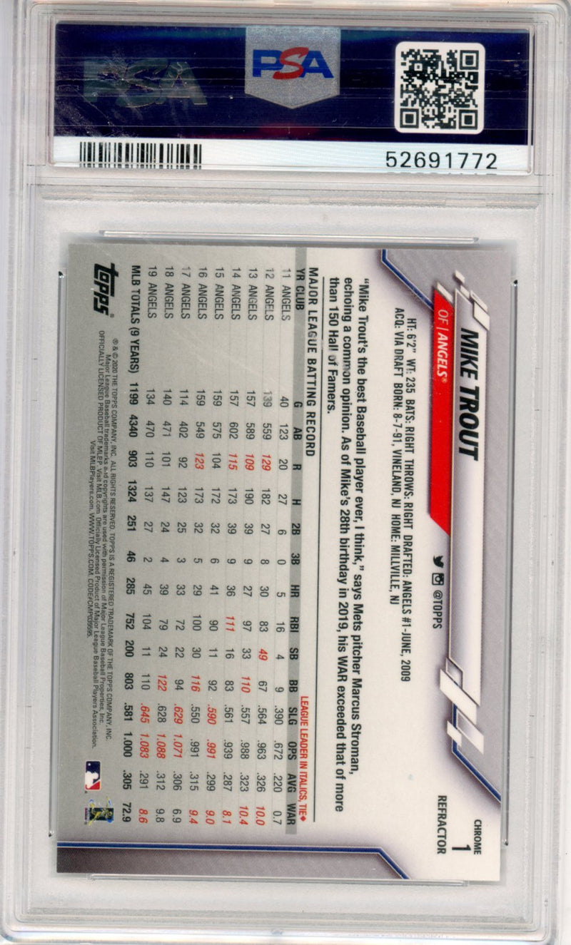 2020 Topps Chrome Mike Trout