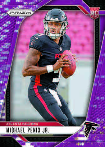 Hobby 2024 Panini Prizm Football Mega Box (Purple Pulsar Prizms)