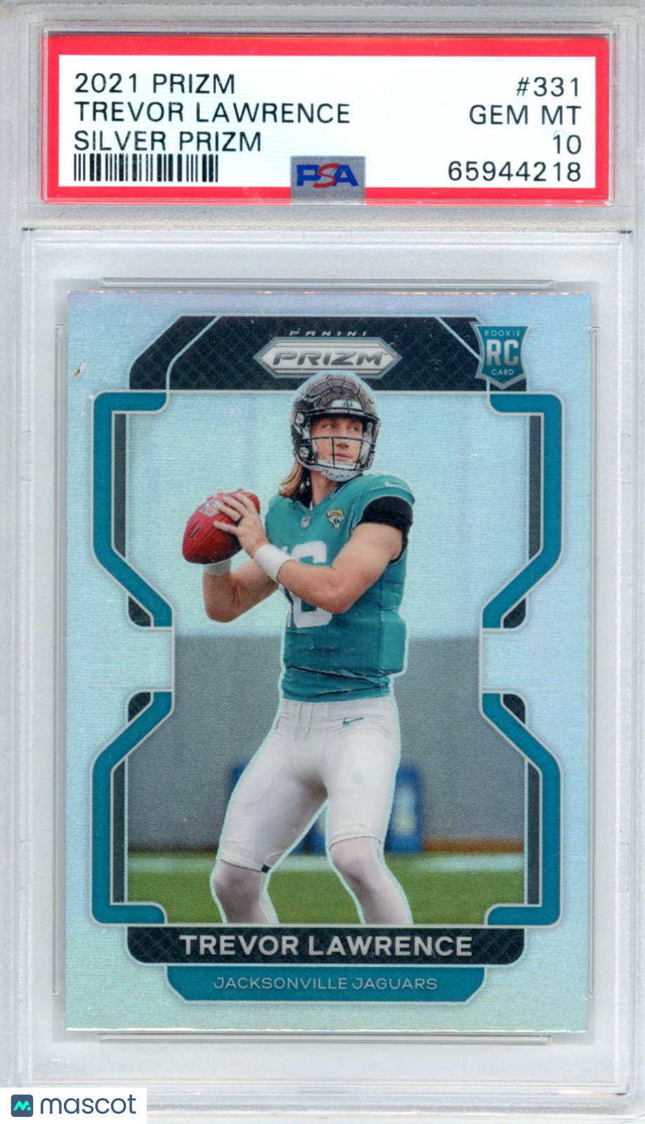 2021 Prizm Trevor Lawrence Silver Holo Rookie #331 PSA 10 GEM MINT Jaguars