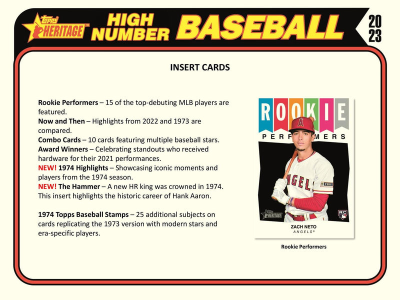 2023 Topps Heritage High Number Baseball Hobby Box (24 Packs)