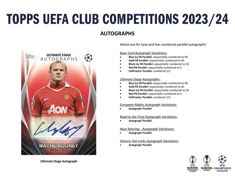 2023/24 Topps UEFA Club Competitions Soccer 7 Pack Blaster Box (1  Relic / 4 Inferno Inserts)