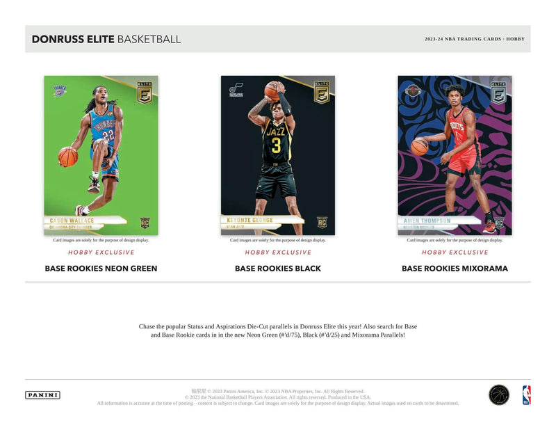 2023/24 Panini Donruss Elite Basketball Hobby Box (2 Autos/Box)
