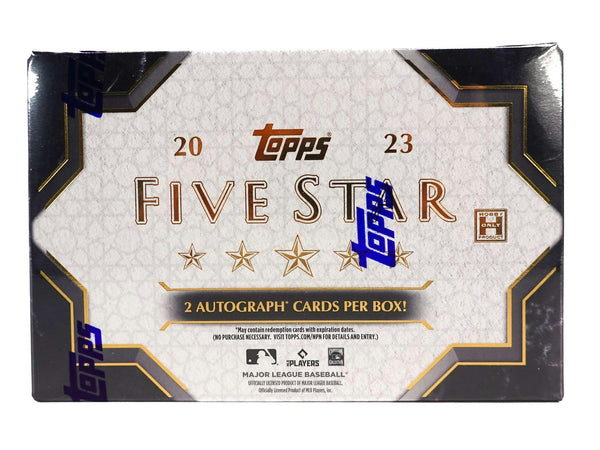 2023 Topps Five Star Baseball Hobby Box (2 Autograph Cards per Box)