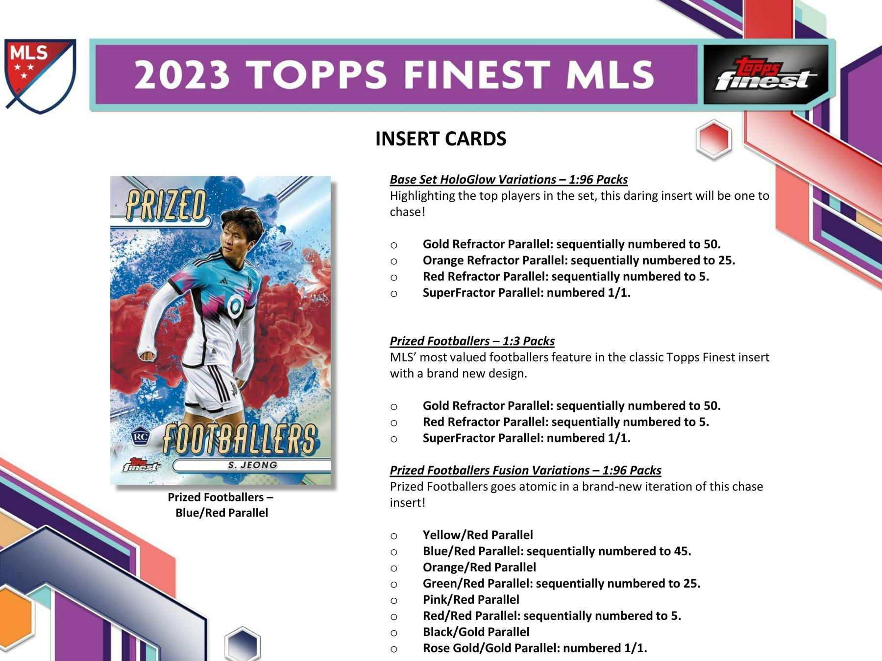 2023 Topps MLS Major League Soccer Finest Soccer Hobby Box (2 Autos)