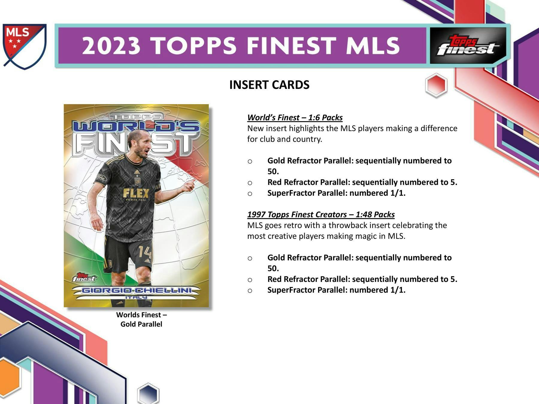 2023 Topps MLS Major League Soccer Finest Soccer Hobby Box (2 Autos)