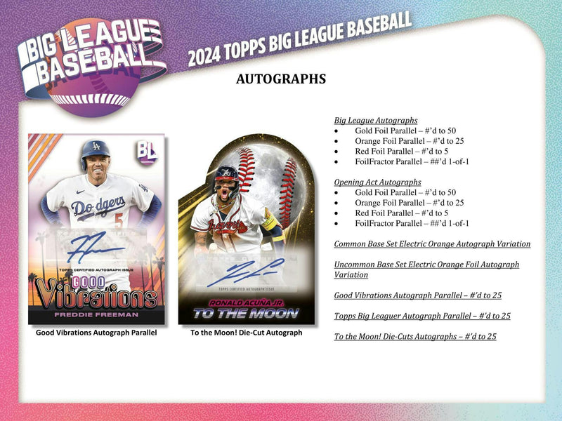 2024 Topps Big League Baseball Hobby Box (Loaded with Fun)