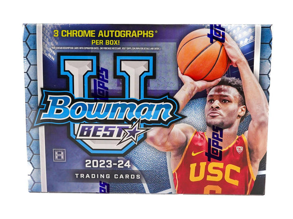 2023/24 Bowman University Chrome Basketball Hobby Box (2 Autos) LOADED