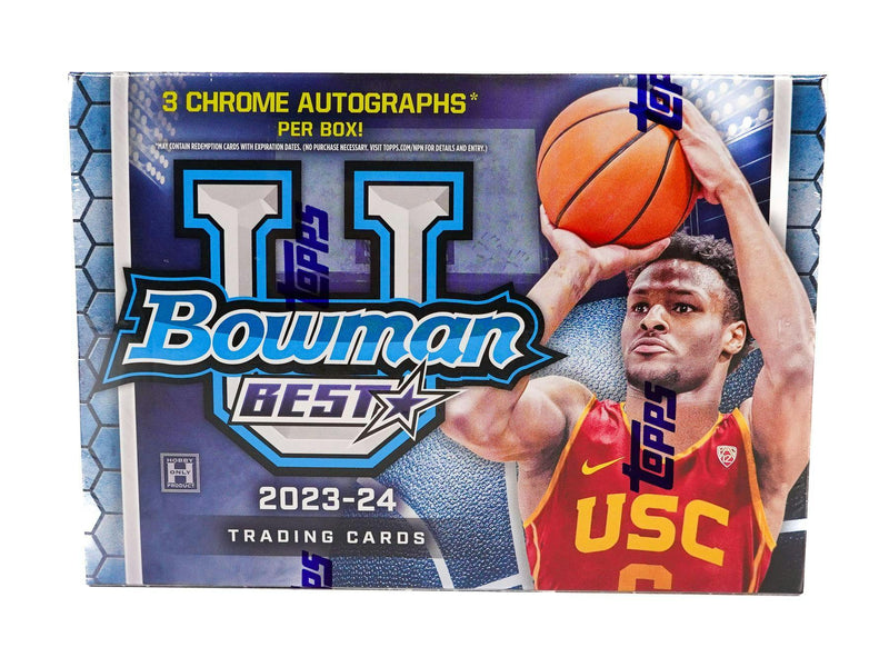 Topps Bowman University Chrome Basketball Hobby Box 2023-24