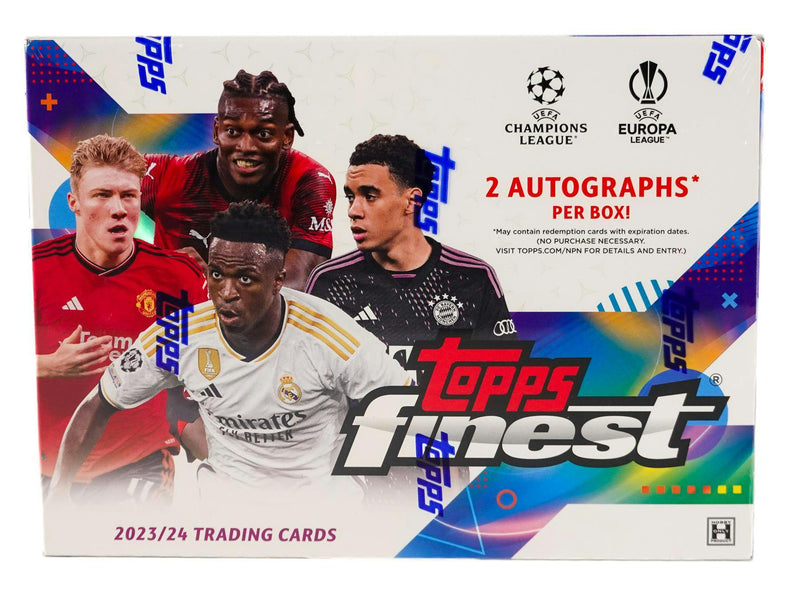 ONE PACK of 2023/24 Topps UEFA Club Competitions Finest Soccer Hobby (10 Cards)