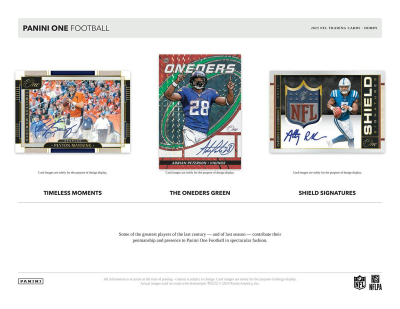 2023 Panini One Football Hobby Box (1 Auto or Mem)