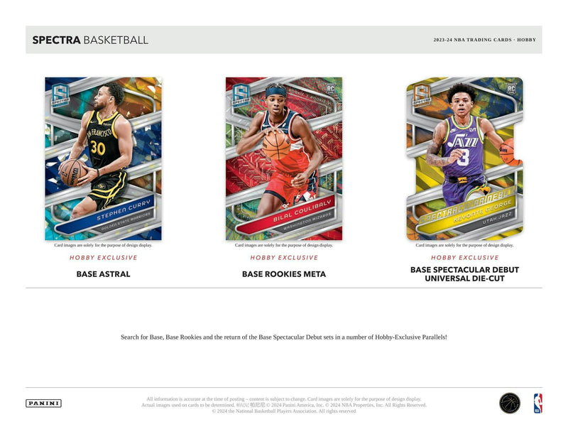 2023/24 Panini Spectra Basketball Hobby Box (4 Autos / 4 Packs)