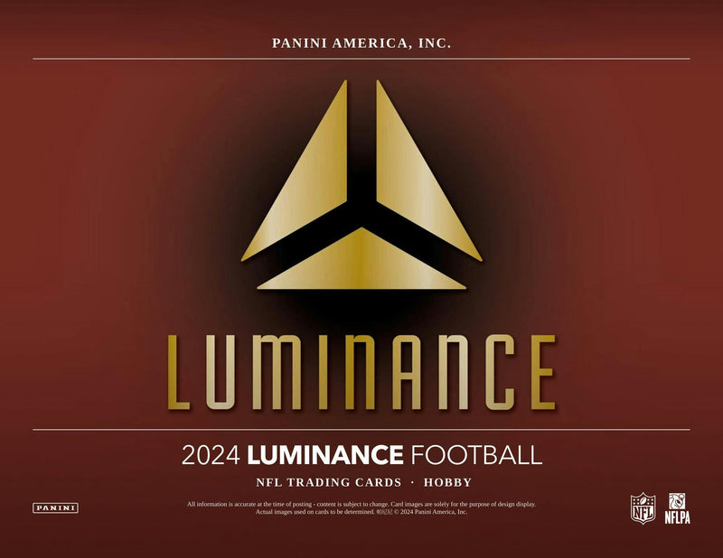 2024 Panini Luminance Football Hobby Box (3 Auto / 1 Mem)