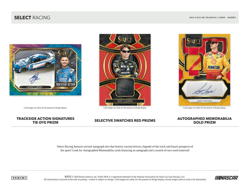 2024 Panini Select Racing Hobby Box (2 Auto / 1 Mem)