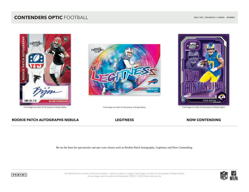 2023 Panini Contenders Optic Football Hobby Box (2 Autos) August 14th