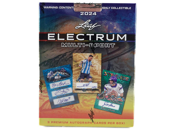 2024 Leaf Electrum Multisport Hobby Box (3 Autos)