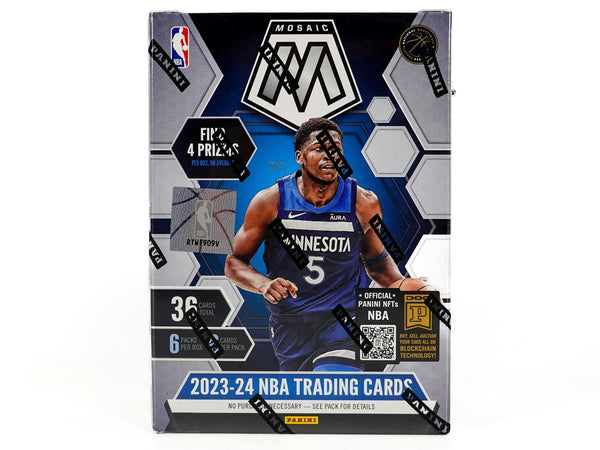 2023/24 Panini Mosaic Basketball 6 Pack Blaster Box (Four Prizms / Three Inserts Per Box)